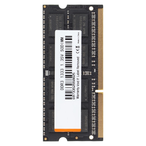 Minnesmodul DDR3 Hög Effektivitet Korrosionsbeständighet Stabilitet Prestanda Notebook Memory1333MHz 8GB