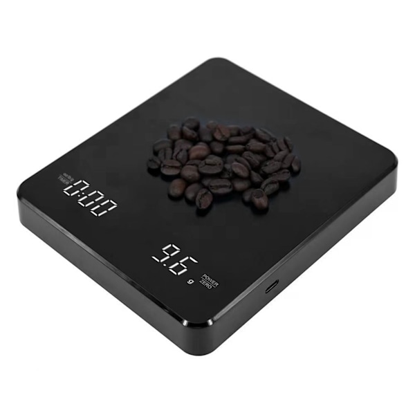 Innovativ Digital Kaffevåg, Utrustad Med Multifunktionstimer, Automatisk Enhetsomvandling Mellan Gram, Uns Och Milliliter, Uppladdningsbar
