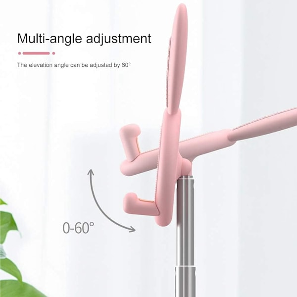 Skrivbordsställ för Telefon, Ergonomisk Design Höjdjusterbar Från 17,8 Till 26,2 cm Vinkeljusterbar Mellan 0-60°, Universell Kompatibilitet Med Enheter