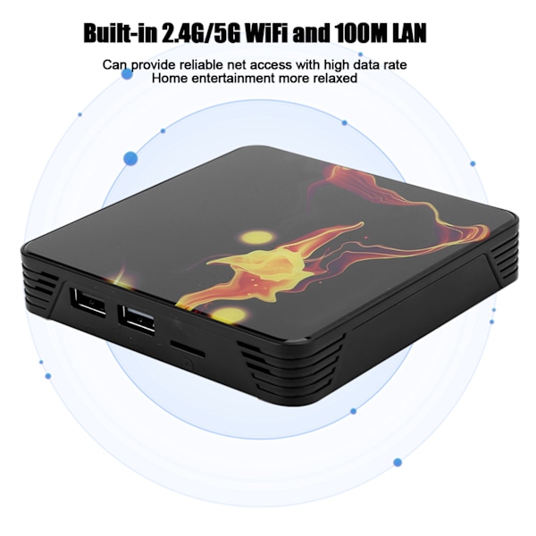 X99 MAX+S905X3 Internet TV-box för Android 9.0 System Dubbelfrekvens WIFI 1000MB 8K4+128GB EU-kontakt