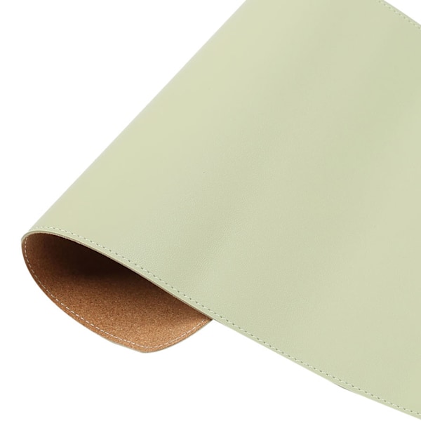 Multifunktionell bordsmatta Mjuk kork Vattentät Oljesäker PU Skrivbord Musmatta(Matcha Grön )