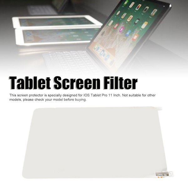 IOS-tabletin Pro 11 tuuman näytönsuojan AR-pinnoitettu anti-sormenjälki vedenpitävä PET-tabletin näytönsuodatin suojaukseen