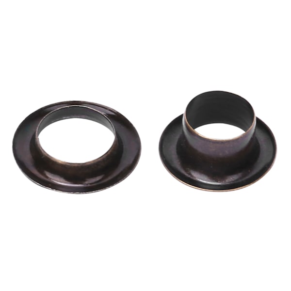 100 stk. 6mm messing dobbeltsidet øje hulnitte til tøj taske / bælte / sko (bronze)