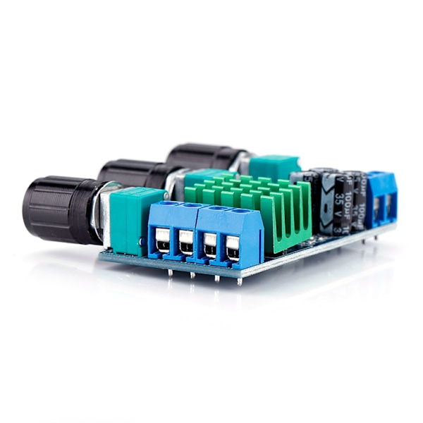 TPA3116D2 DC 12V-24V 80W * 2 Digital Audio Forstärkarbräda Diskant Volym Bas Audio Förstärkarmodul