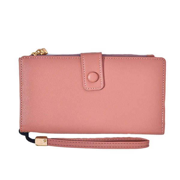 Solid color women's purse mobile phone bag multifunctional large capacity women's bag long style