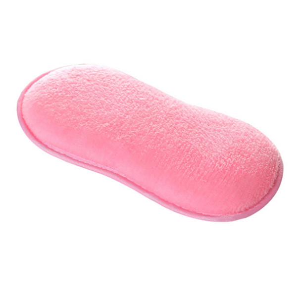 2-sidig diskborste skrubbrengöringssvamp kök badrum rosa