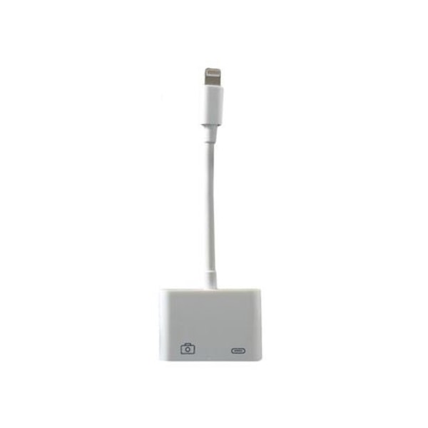 iPhone SD-kortläsare med Lightning-kontakt, Multipurpose Media Adapter för snabbladdning