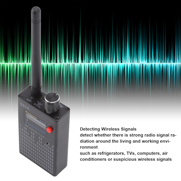 GPS-ilmaisin Tarkka Ultrakorkea Herkkyys Estää Häiriöt Monikäyttöinen RF-Signaalin Skanneri Kodeille Toimistoille Autoille EU-Pistoke