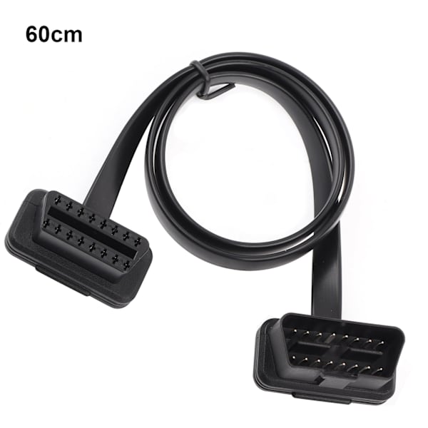 Auton OBD2-jatkokaapeli, 16-pin uros-naaras, 60 cm/24 tuumaa