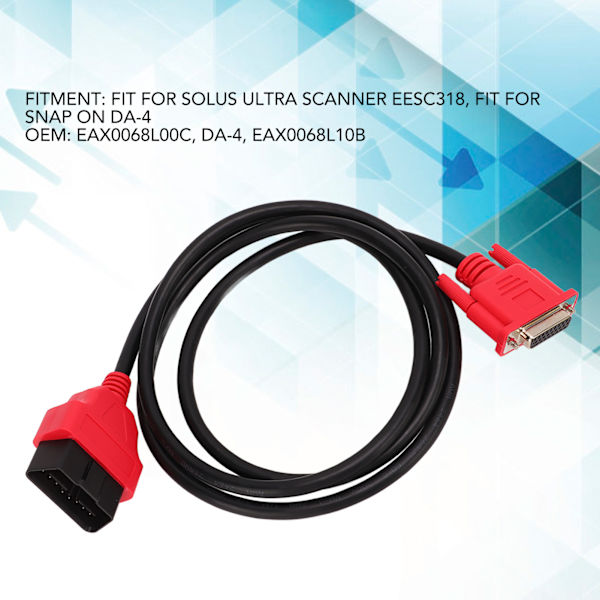 OBD2-skannerkabel Professionell EAX0068L00C DA‑4 Flexibel för SOLUS ULTRA-skanner EESC318