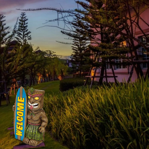 Have statue velkomstskilt surfboard ornamenter til udendørs dekoration