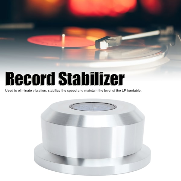 Monosaudio Platevekt Stabilisator 60Hz Turntable Plate Stabilisator Klemme for LP Platespiller RT632S Sølv