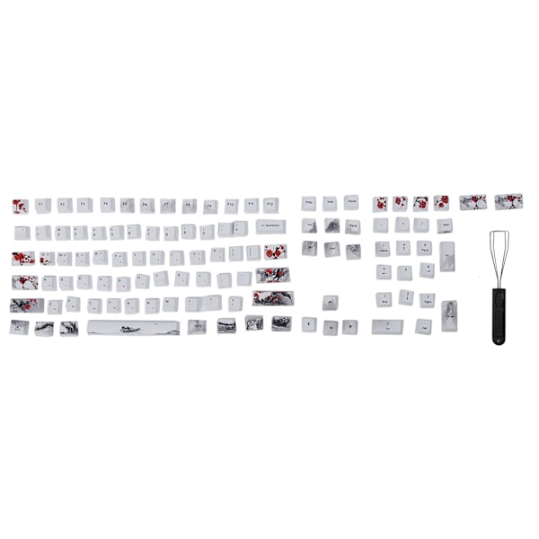 Keycaps PBT 5-puolinen sublimaatio 110 näppäintä näppäinhatut mekaanisille optisille näppäimistöille (englanti, korea)