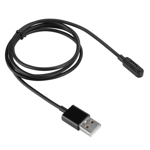 1m/3,3ft Smart Watch Magnetisk Oplader Opladning Datakabel Sort til Asus ZenWatch 2