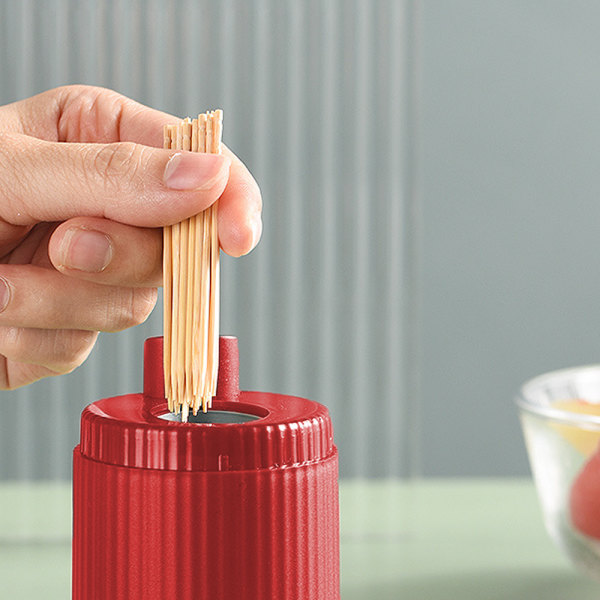 Tandstikholder Dispenser, Pop-Up Automatisk Tandstik Dispenser til Køkken Restaurant Tandstikker Beholder Nyhed, Tandstikholder Opbevaringsboks