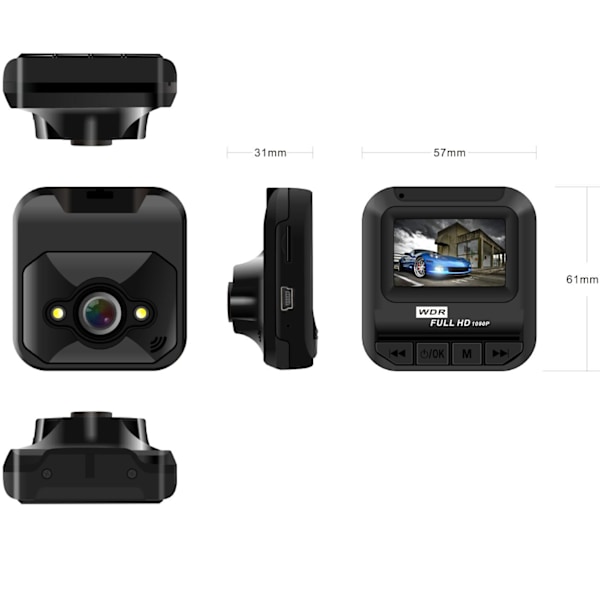 VIOFO A119 V3 Dash Cam 2560x1600P 2k med GPS-modul, 24 timmars buffert parkeringsläge Endast bilkamera, Quad HD IMX355 5MP Sensor HDR, Ultra Night Vision