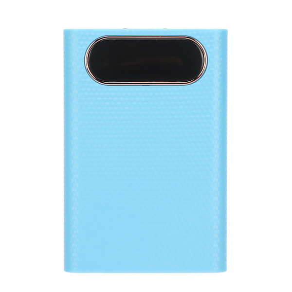 DIY Power Bank -kotelo sininen LCD-näytöllä, kaksois-USB, 4x21700-akkulaturi, ulkokotelo, työhitsaukseen, ilmainen