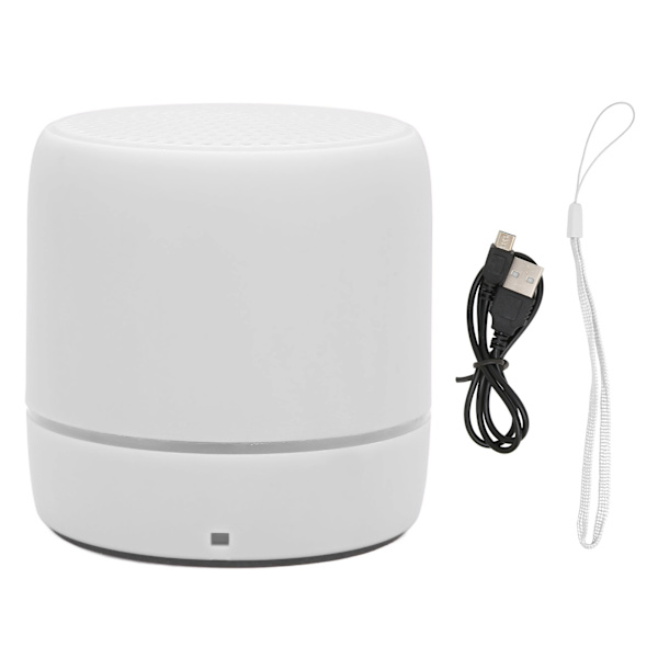 Bluetooth 5.0 Mini-kaiutin, kirkas stereo, rikas basso, kannettava langaton kaiutin ulkokäyttöön, valkoinen
