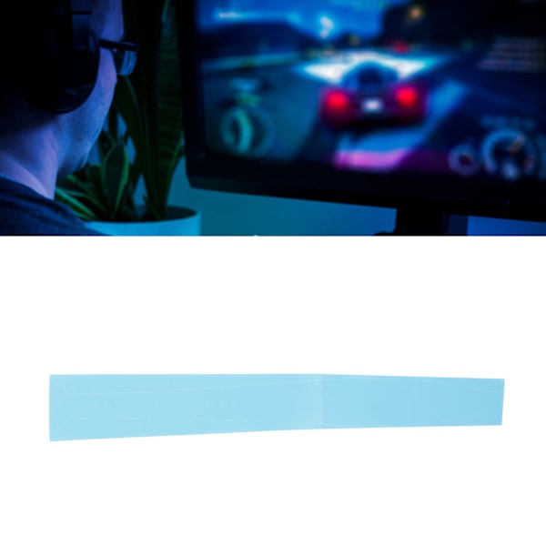 Konsol Midt Skin Scratch Resistant Beskyttende Spilkonsol Midt Stribe Sticker til PS5 Digital Edition Vært Blå
