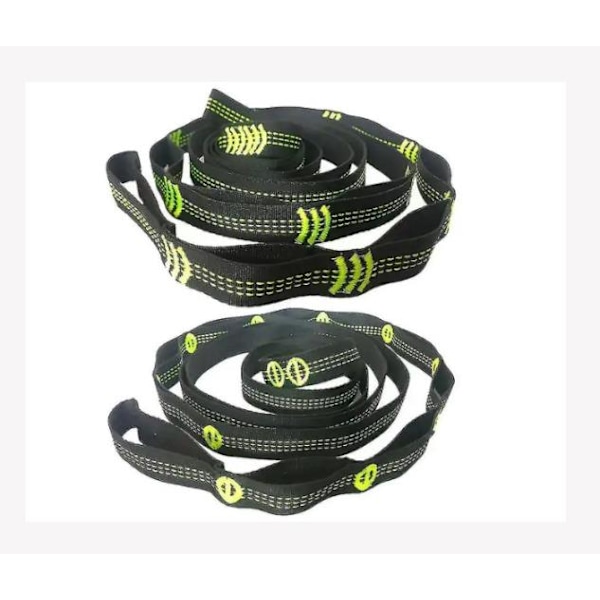 Poly Pro Polyester Slingor med Öglor för Snabb Längdjustering, Kompatibla med Alla Hängmattor, Icke-Stretch Upphängningssystem Kit, Mer Hållbara Och