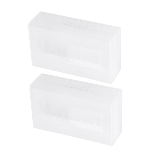 2 stk 2*20700/21700 batteribeskyttelsesboks, ikke-vanntett batterilagringsboks