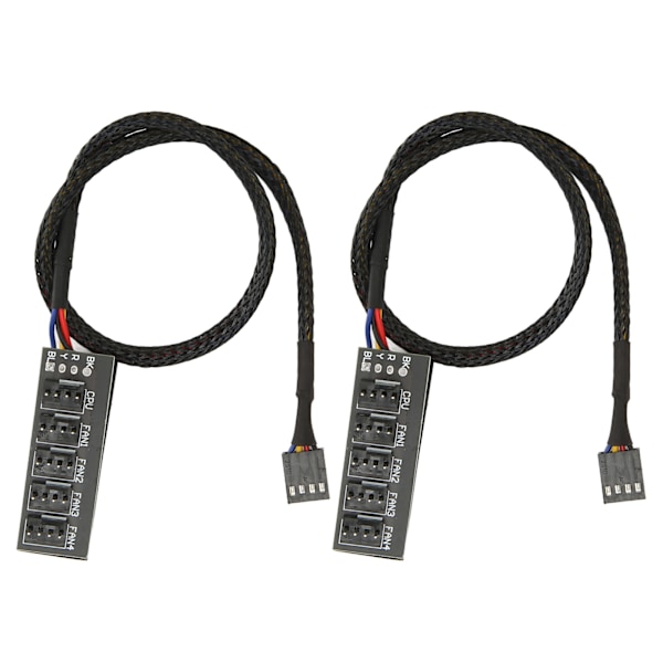 Hållbar PWM-fläkthubb, splitteradapter för moderkortfläktar och CPU-kylfläktar säkerställer ett rent och snyggt PC-chassi (35 cm kabellängd)