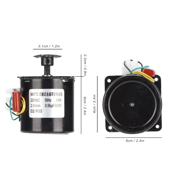 Æg Vende Motor Automatisk Æg Vende Synkron Motor Æg Inkubator Tilbehør 220V