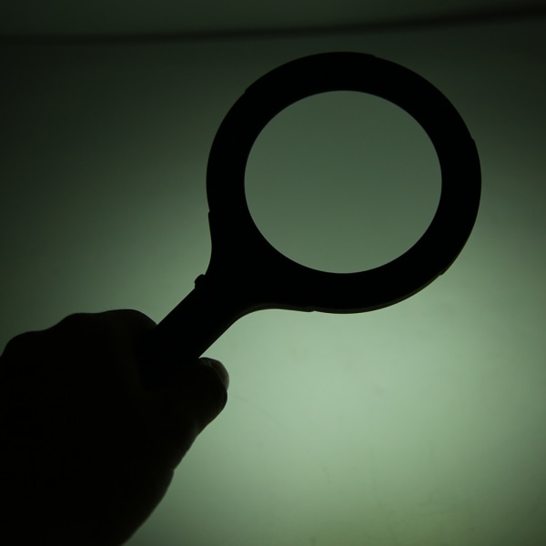 Bärbar LED-upplyst 3X förstoring Handhållen förstoringsglas för Che