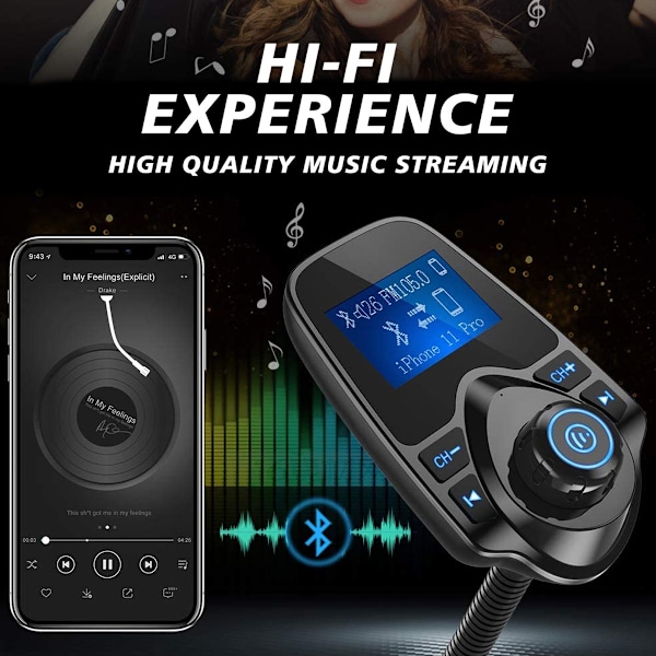 T10 Bluetooth-sändare för bil