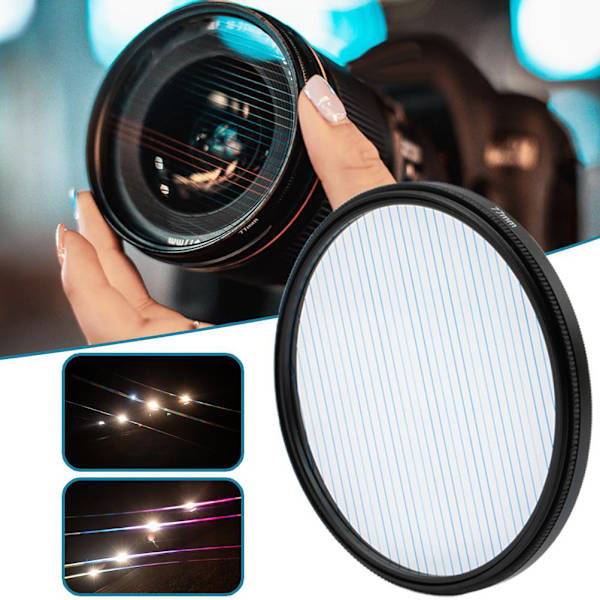 Regnbue Blå Stribe Filter Kalejdoskop Glas Prisme Fotografi Rekvisitter