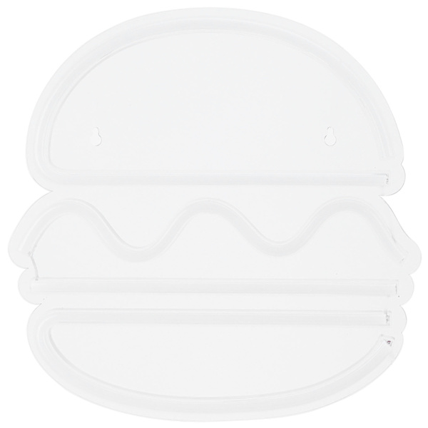 LED Neonljus USB Hamburgare-formad skyltbelysning Hem Sovrum Ba