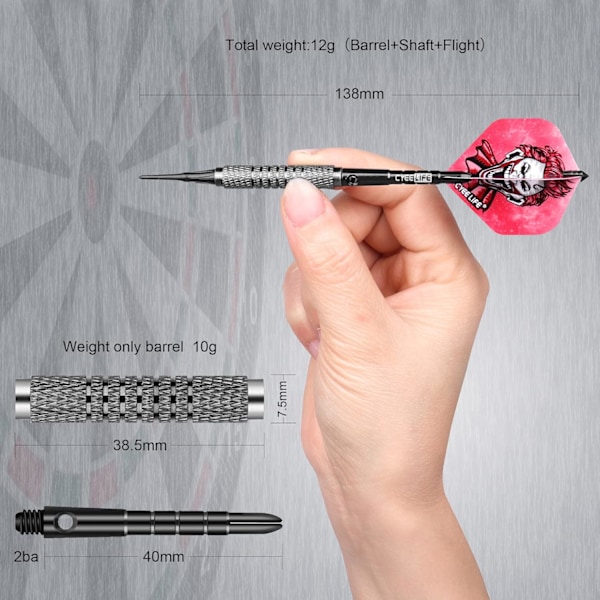 Mjuk Dart Set: Upptäck Glädjen med Dart med Våra Lättgreppade Tunnar och Hållbara Skaft, Ett Dartset för Fester som Kombinerar Hög Precision och Säkerhet,