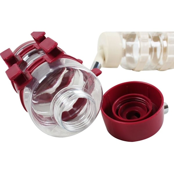 Vattenflaska för husdjur, läckagesäker design med kulor i rostfritt stål för små till mellanstora husdjur, säkert material ABS, BPA-fri automatisk vattendispenser för