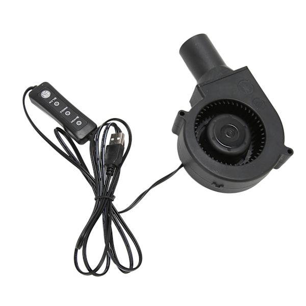 USB Blæser Fan 3.8in 3 Hastighedstilstand DC 5V Børsteløs 3800 RPM 22 CFM Computer Køleventilator til PC Elektronik 3D Printer