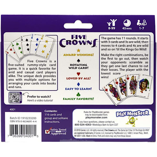 SET Enterprises Five Crowns kortspill