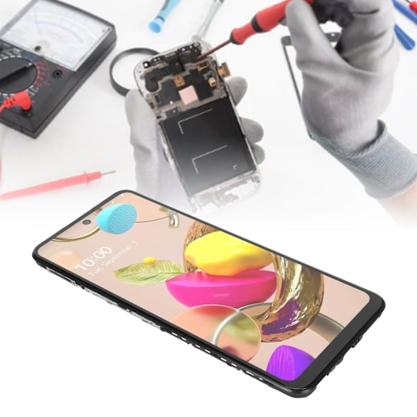 6,6 tommer skærm udskiftning LCD display touch digitizer skærm udskiftning med ramme til LM K520