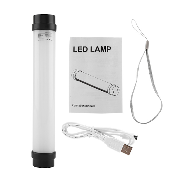 Utomhus tältlampa bärbar nöd USB uppladdningsbar camping L