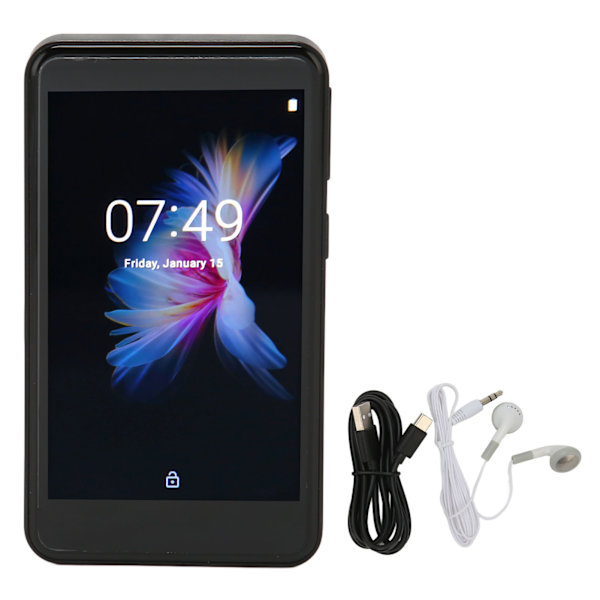 3,6 tums MP3-spelare Full Touch Screen MP3-spelare Bluetooth5.0 WIFI för elektrisk bok Kalkylator Inspelning