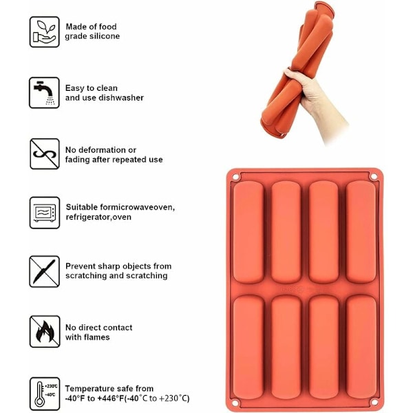 Gourmet Creation Helper, Silikonform Livsmedelsgodkänd Silikon Flexibel Extraktion Enkel Frigöring Non-Stick Yta Värmebeständig för Ugn Mikrovågssäker,