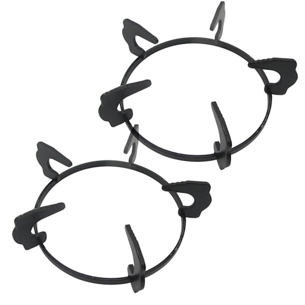 2 stk Wok-støtteføtter Pan Holder Gasskomfyr Jern Trivets Gass Støttering for Gryte Pan