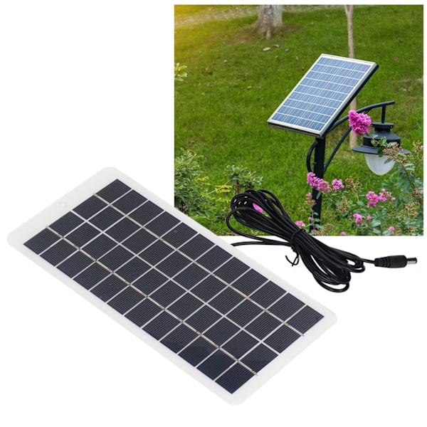 Väderbeständig solcellsmodul, högeffektiv solcellsladdare för diverse små apparater, kompakt och portabel design, 5W USB solcellskraft utomhus