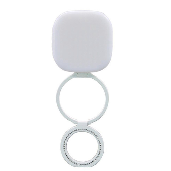 Magnetisk Selfielys Type-C Oppladbart Bærbart Telefonlys Sammenleggbart Ringlys med Speil Kompatibelt med iPhone og Android