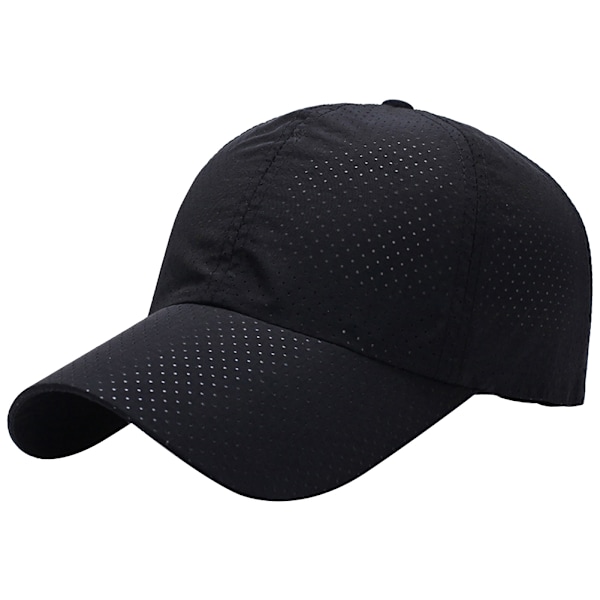 Fashion Unisex Fällbar Casual Andningsbar Enfärgad Solhatt Sommarhatt (Svart)