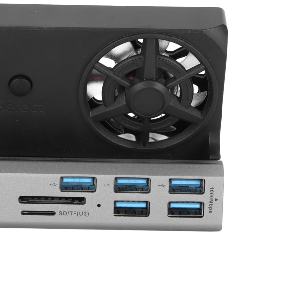 Spillkonsoll dokkingstasjon 4K 60Hz 100W USB3.0 USB2.0 Gigabit RJ45 HD Multimedia Interface 2.0 Port 10 i 1 dokkingstativ for Steam Deck