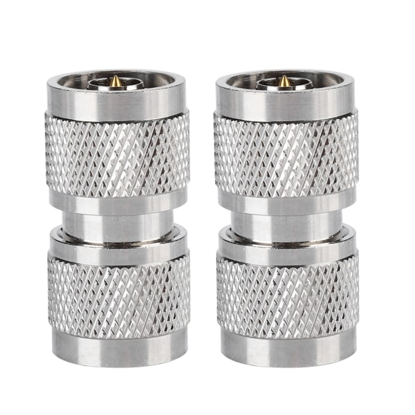 2PCS N-typanslutning N-typ hane till N-typ hane RF-koaxialantennenadapter