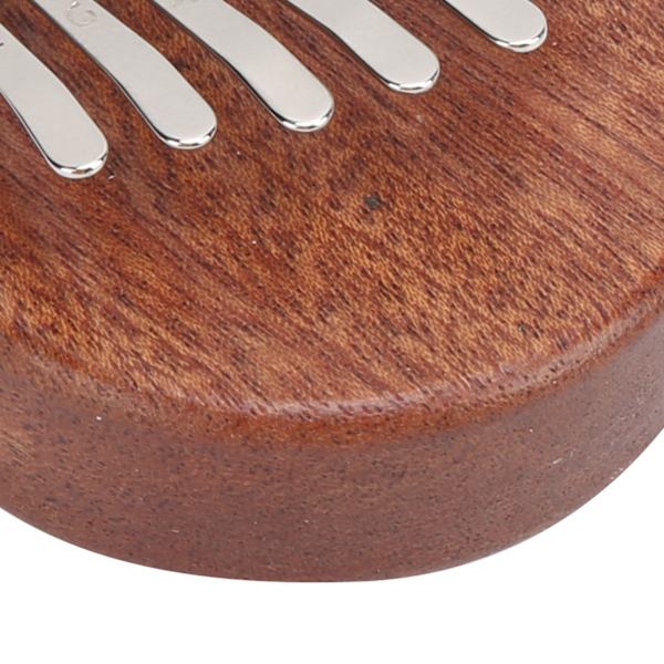 8 Tone Kalimba Tommelfingerklaver C Nøgle Mini Bærbar Mahogni Musikinstrument Legetøj Gave Oval