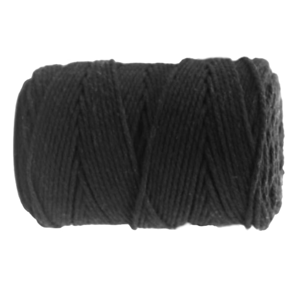 Artisan's Delight, Biologiskt Nedbrytbar Miljövänlig Tråd, 2mm Svart Bomullssnöre för Hantverk, 200 Meter Premium Macrame-snöre, Hållbart & Brett Användningsområde