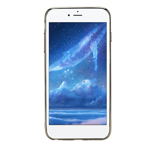 Elektroplet blødt gummi anti-fald tynde telefoncovers til Iphone 6plus/6s plus (sort)