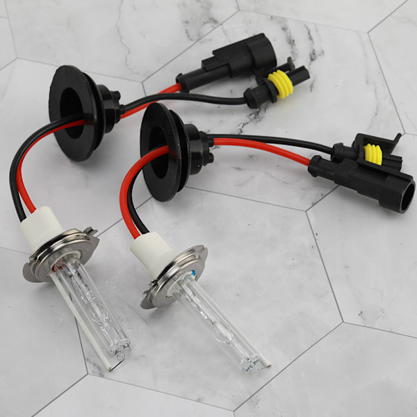 2 stk 100W H7 6000K Xenon-frontlykter for bil med høy lysstyrke