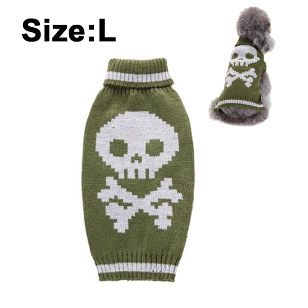 Pet Sweaters Skelett Tröja Katt Hund Kläder Husdjur Kläder